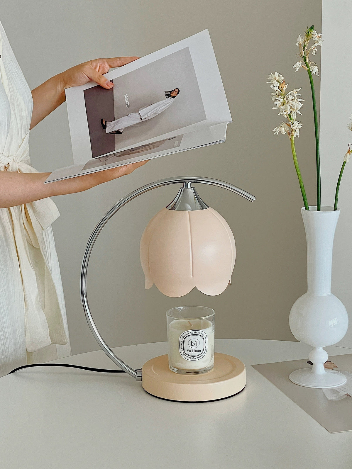 Tulip Candle Warmer Lamp — Flameless Scented Candle Heating System