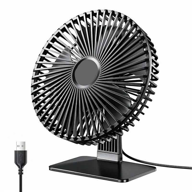 מאוורר שולחני USB Luna Breeze — שקט במיוחד, 4 מהירויות, תנודה של 90°