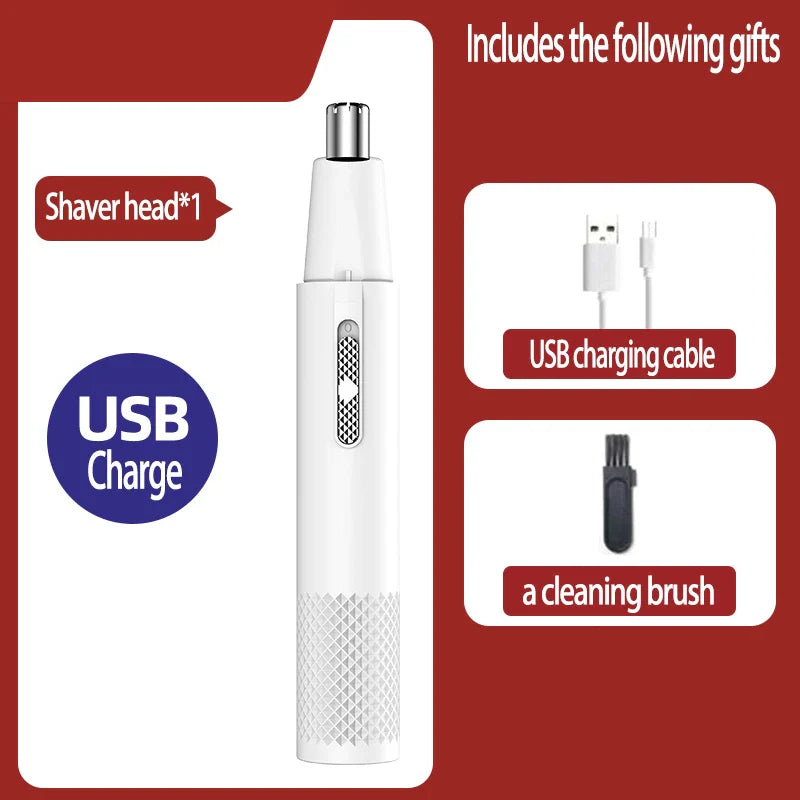 Recortador de vello nasal TrimPro con carga USB — Cortador compacto