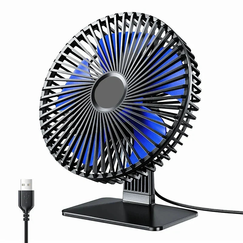מאוורר שולחני USB Luna Breeze — שקט במיוחד, 4 מהירויות, תנודה של 90°