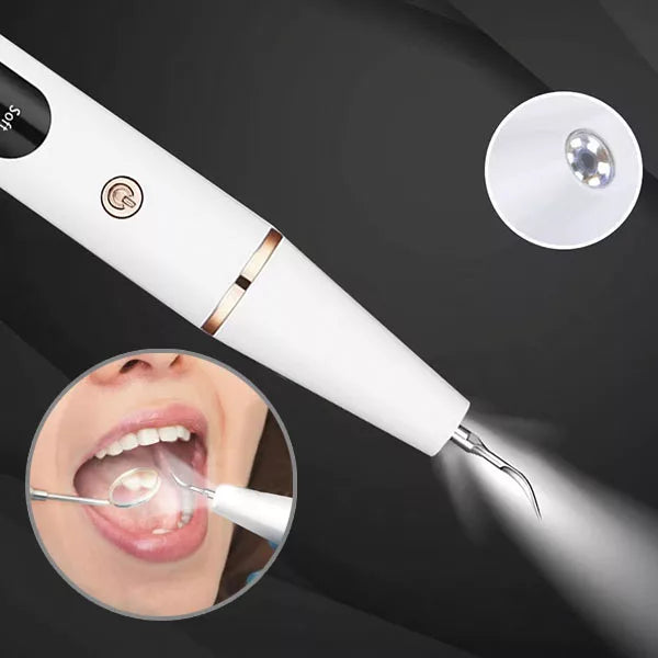 OralPro ultraljudsbaserad plackborttagare — verktyg för rengöring av tandsten och kalkavlagringar