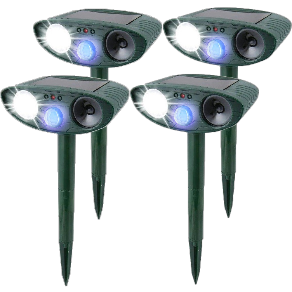 Ultrasonic Rabbit Repeller – Solar Powered and Flashing Light – Get Rid of Rabbits | Filindra