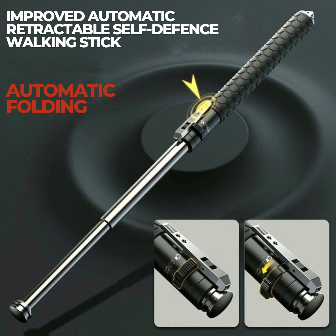 Self-Defense Walking Stick – Automatic Anti-Slip Grip & Hiking Safety | Filindra