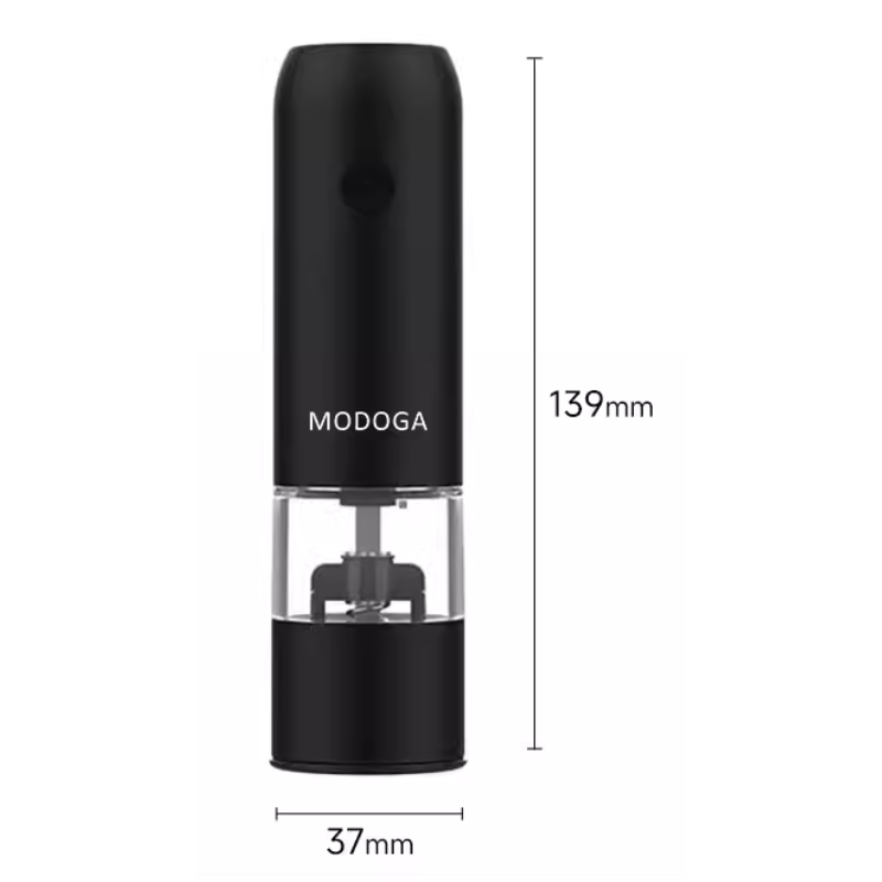 Electric Pepper Grinder — One-Hand Operation, Adjustable Grind