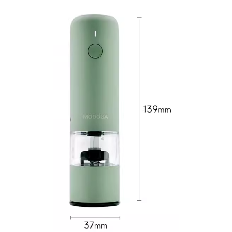 Electric Pepper Grinder — One-Hand Operation, Adjustable Grind