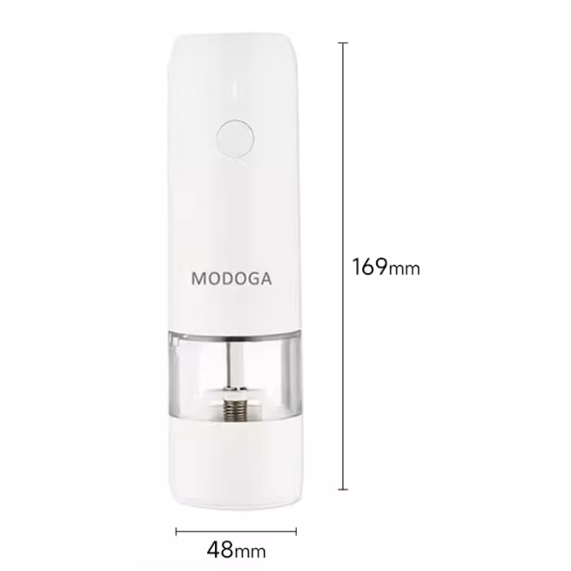Electric Pepper Grinder — One-Hand Operation, Adjustable Grind