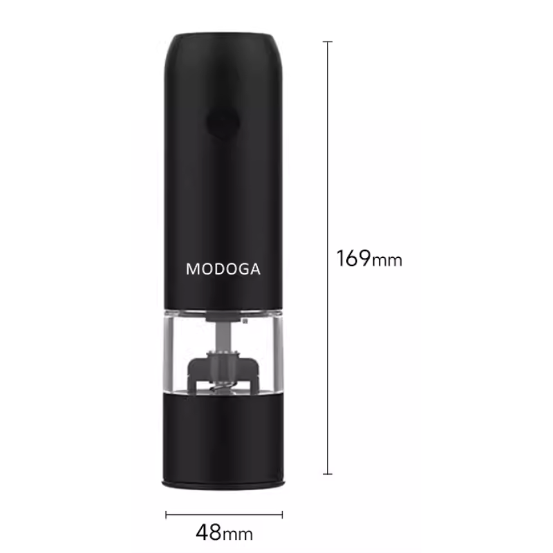 Electric Pepper Grinder — One-Hand Operation, Adjustable Grind