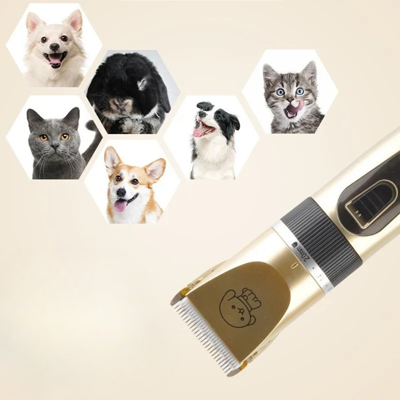 Máquina de tosquiar para cães sem fios e ultrassónica, com motor silencioso