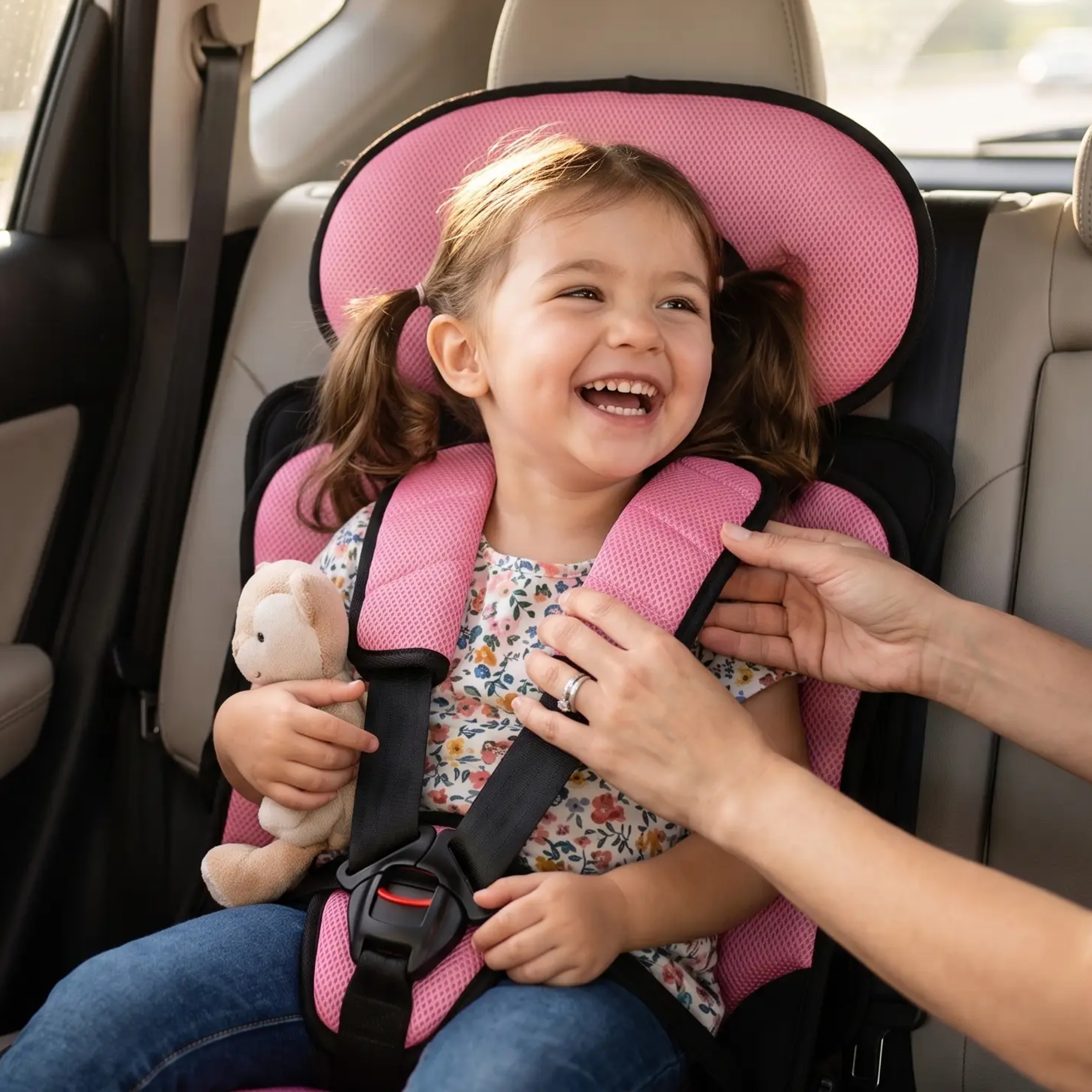 Portable Child Car Booster Seat – Foldable Compact & Travel Safety | Filindra