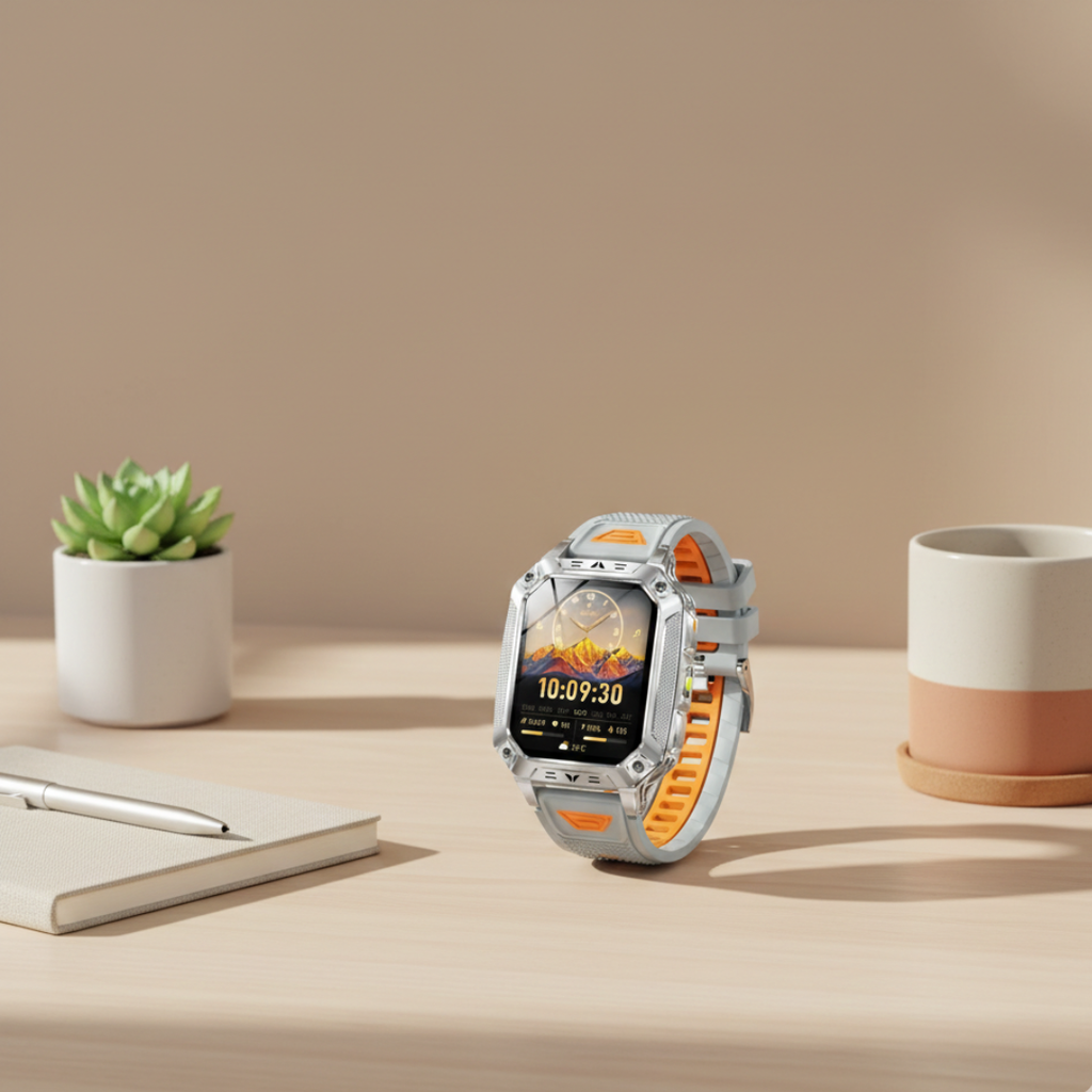 Voděodolné fitness chytré hodinky — AMOLED displej, nepřetržité sledování aktivity