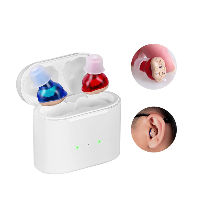 Appareils auditifs rechargeables invisibles NovaSound Duo — Paire intra-auriculaire discrète