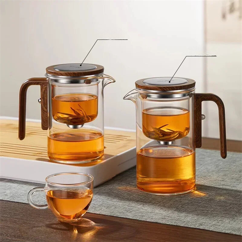 TeaMagnet tekjele i glass — separat tesil for enkel tebrygging