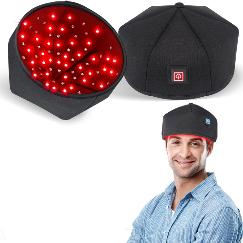 Rotlicht-Haarwachstumshaube, Infrarottherapie — 120 LEDs