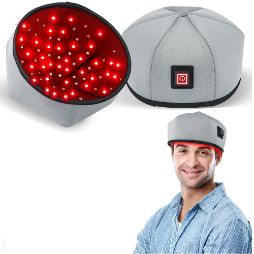 Rotlicht-Haarwachstumshaube, Infrarottherapie — 120 LEDs