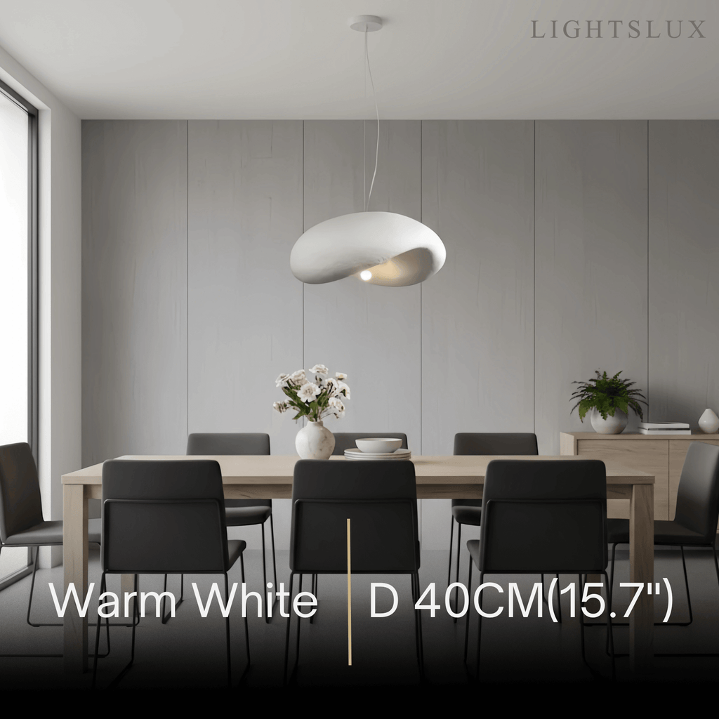 Modern White Dome Pendant Light – For Dining/Living Room - Flindria