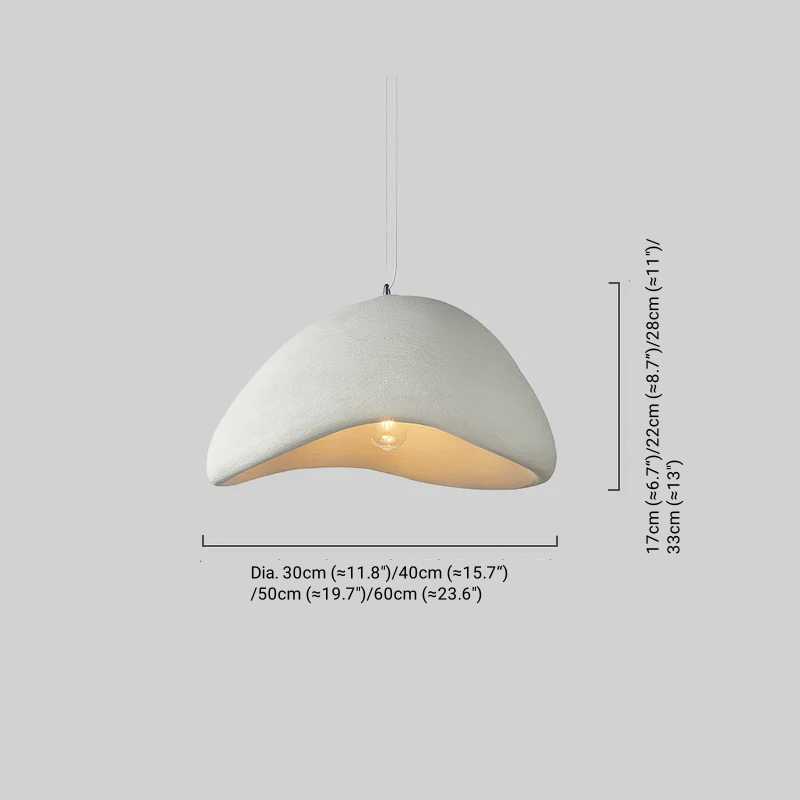 Moderne Polyethyleen Hanglamp - Witte/Grijze Koepel voor Woonkamer - Flindria