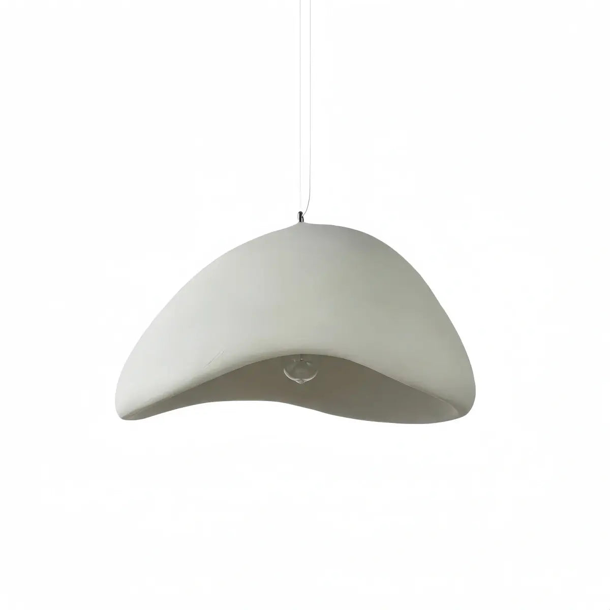 Moderne Polyethyleen Hanglamp - Witte/Grijze Koepel voor Woonkamer - Flindria