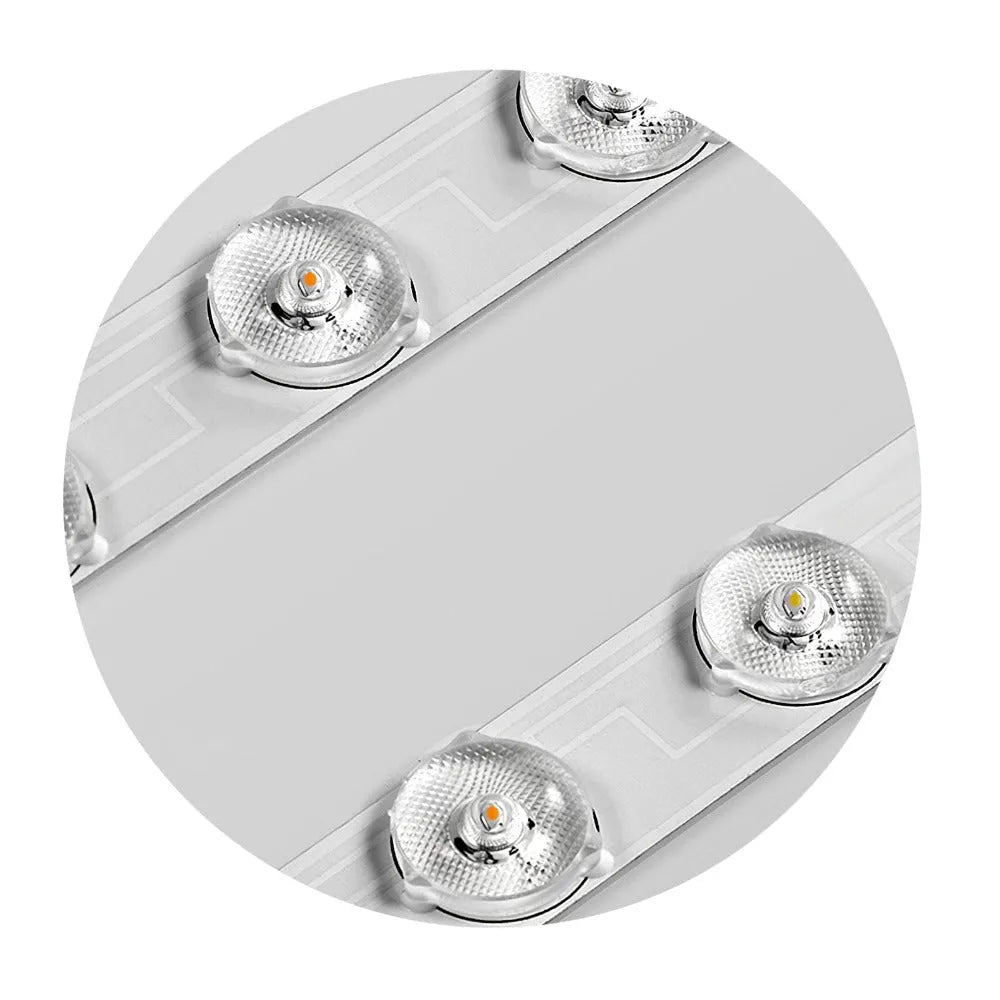 Lámpara de techo metálica de lujo - Negro/blanco/dorado para dormitorio/sala de estar - Flindria