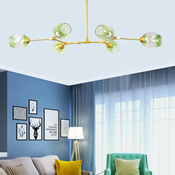 BubbleLight Sputnik-Pendelleuchte — Verzweigtes Glasblasendesign