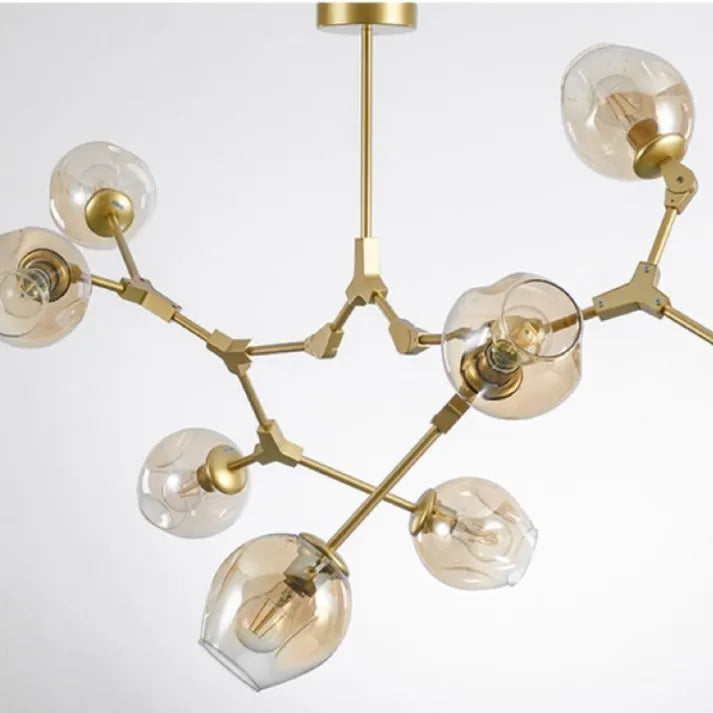 BubbleLight Sputnik-Pendelleuchte — Verzweigtes Glasblasendesign