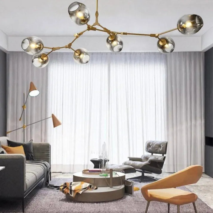 BubbleLight Sputnik-Pendelleuchte — Verzweigtes Glasblasendesign