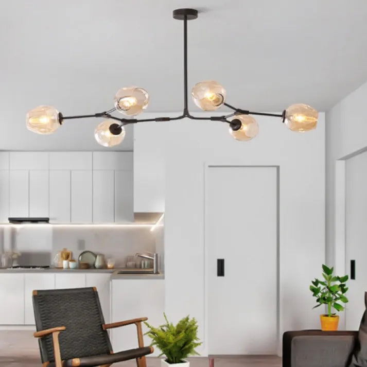 BubbleLight Sputnik-Pendelleuchte — Verzweigtes Glasblasendesign