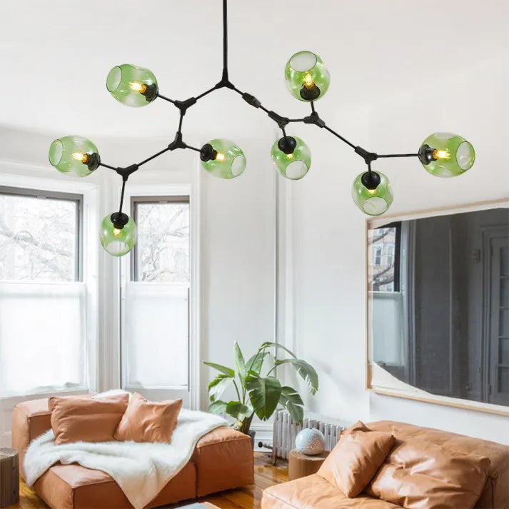 BubbleLight Sputnik-Pendelleuchte — Verzweigtes Glasblasendesign