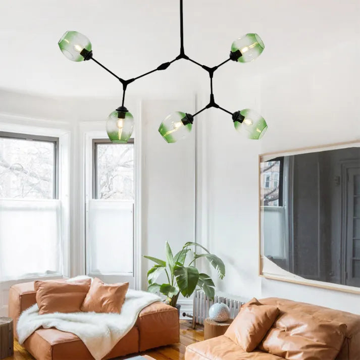BubbleLight Sputnik-Pendelleuchte — Verzweigtes Glasblasendesign
