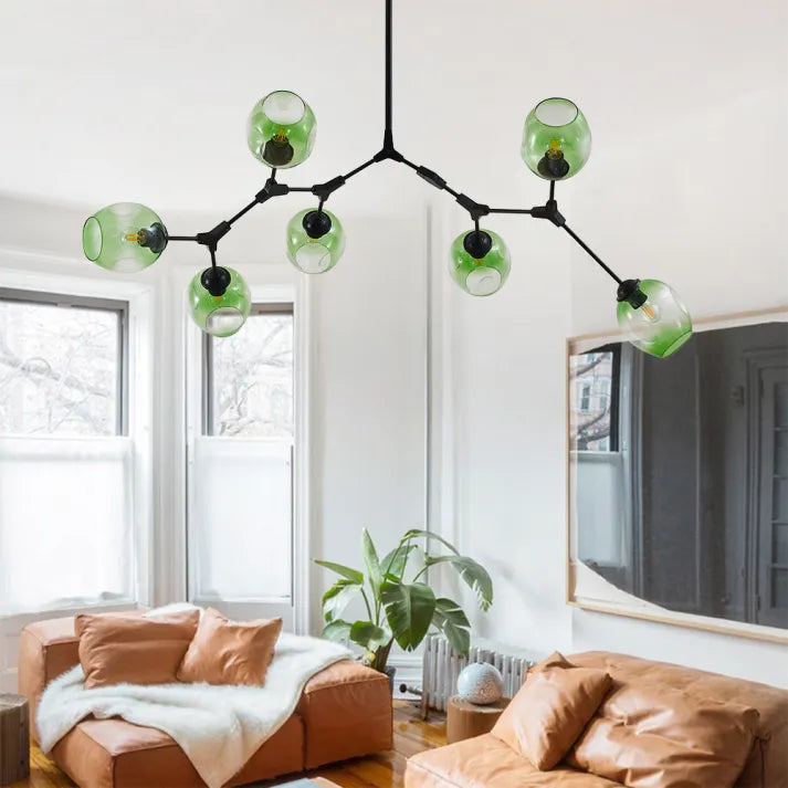 BubbleLight Sputnik-Pendelleuchte — Verzweigtes Glasblasendesign
