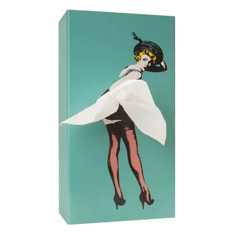 Drewniane pudełko na chusteczki Kevara Keepsake — wzory sukienek w stylu vintage pin-up
