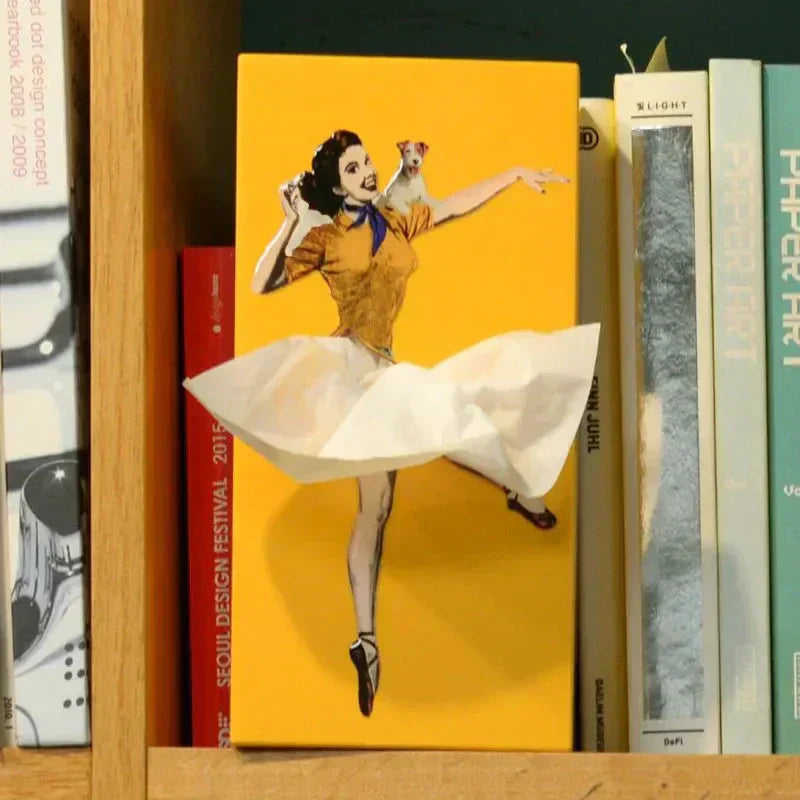 Drewniane pudełko na chusteczki Kevara Keepsake — wzory sukienek w stylu vintage pin-up