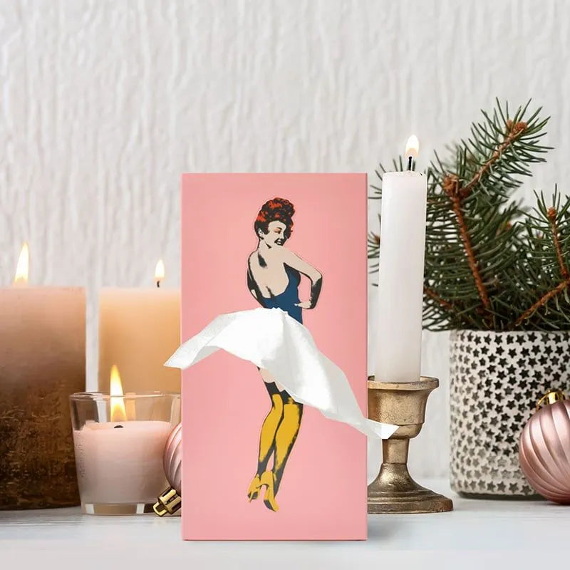 Kevara Keepsake Wooden Tissue Box — Vintage Pin-Up Dress Designs