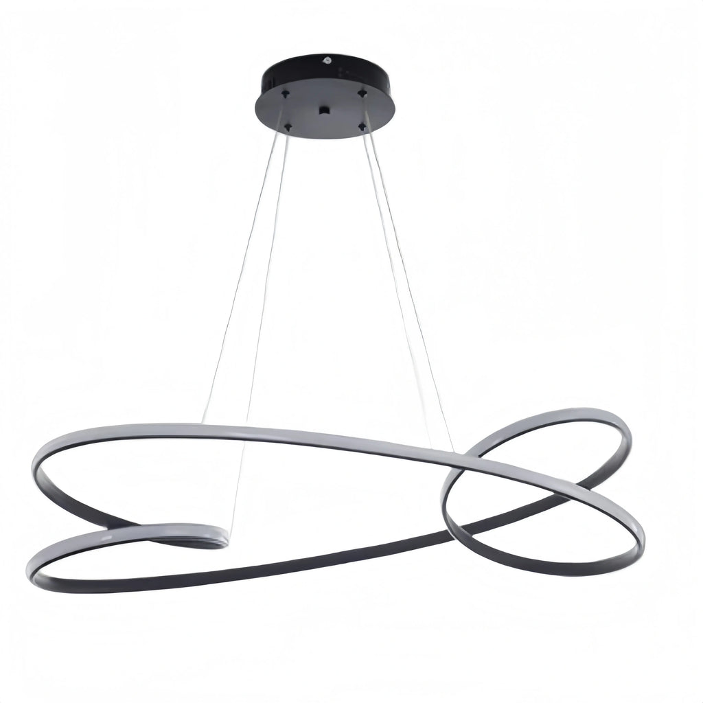 Modern LED Ring Pendant Light — Metal & Acrylic Minimalist for Dining Room - Flindria