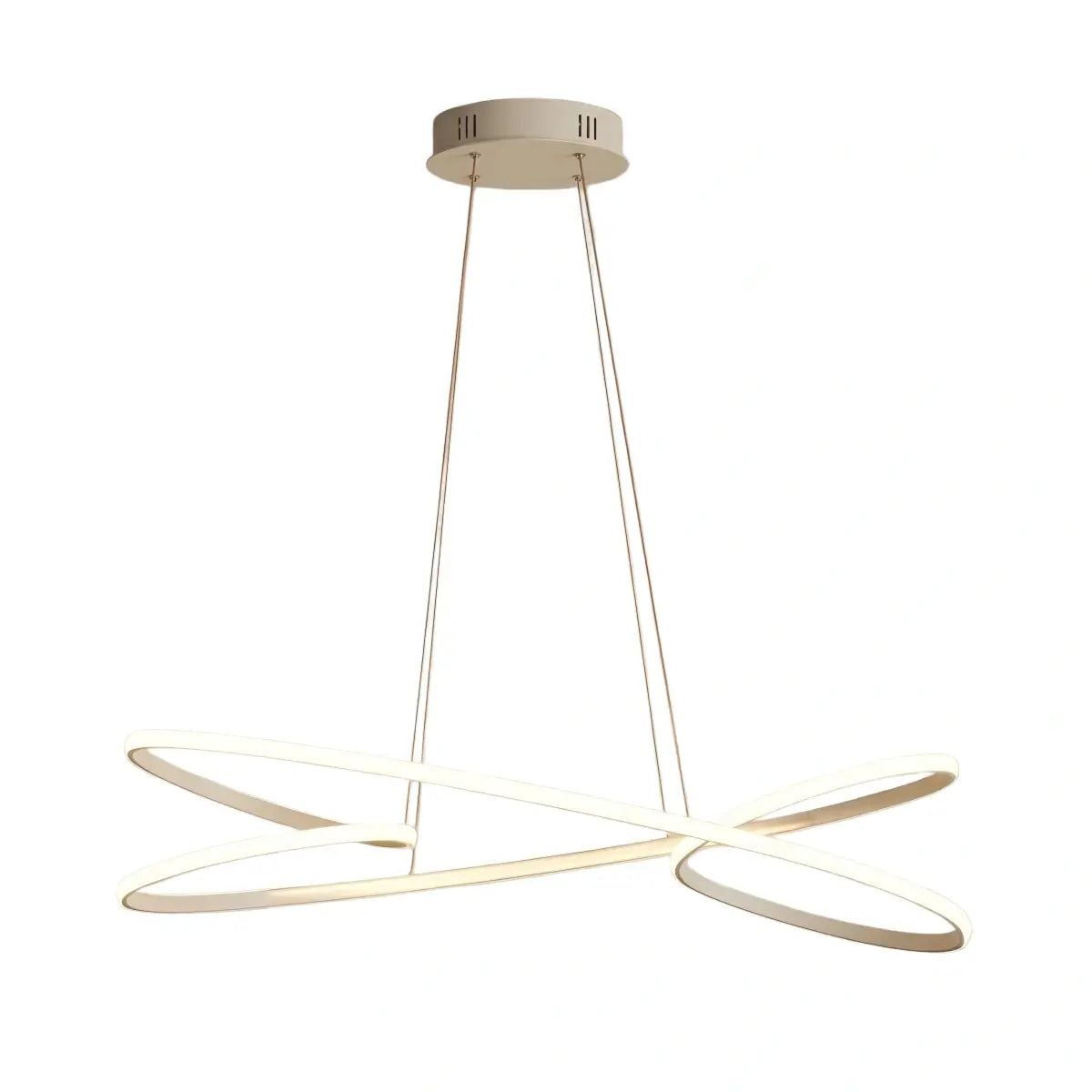 Modern LED Ring Pendant Light — Metal & Acrylic Minimalist for Dining Room - Flindria
