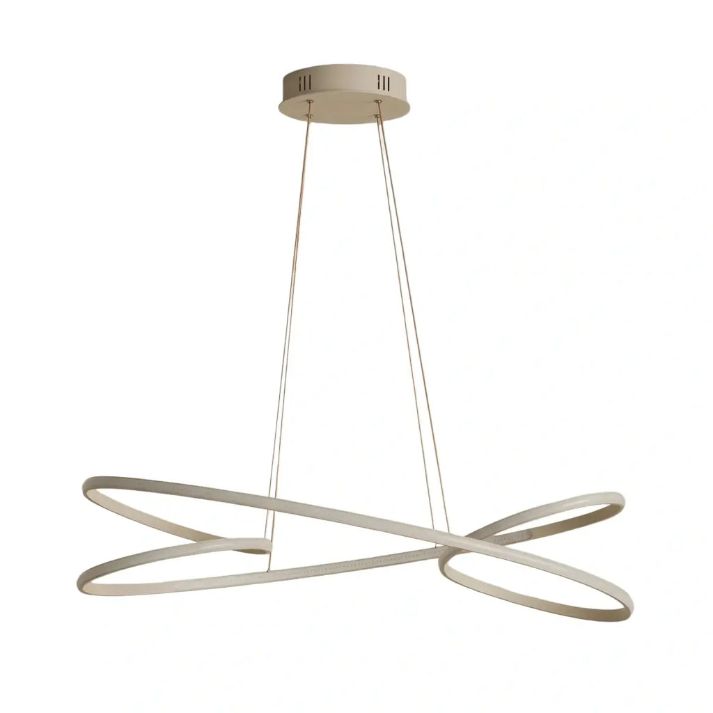 Modern LED Ring Pendant Light — Metal & Acrylic Minimalist for Dining Room - Flindria