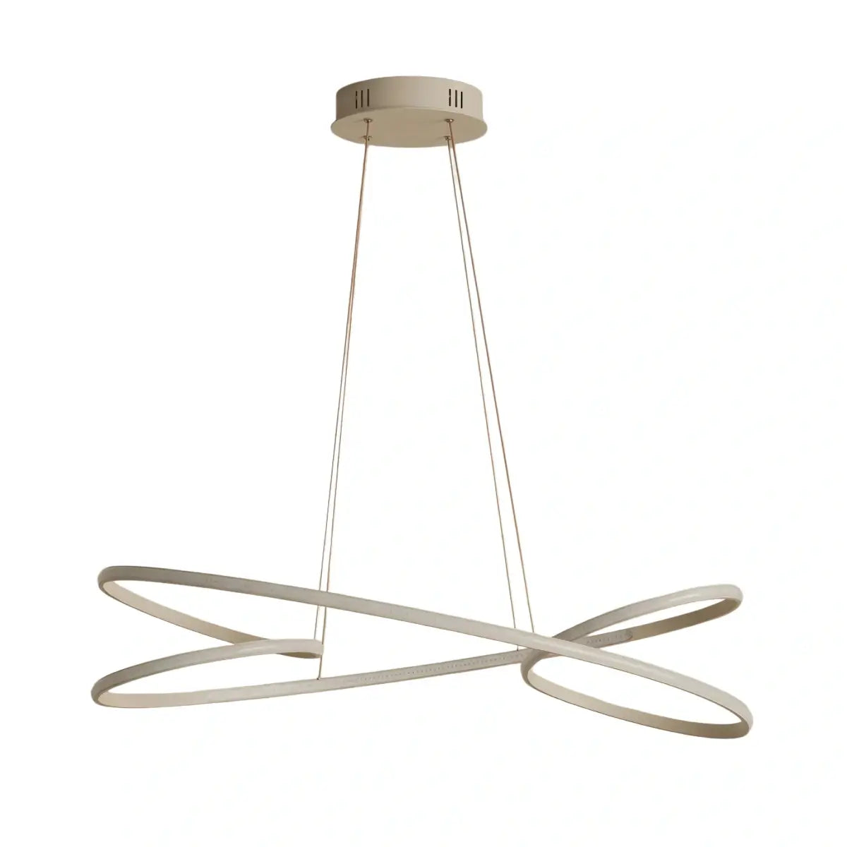Modern LED Ring Pendant Light — Metal & Acrylic Minimalist for Dining Room - Flindria