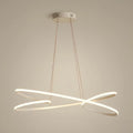Modern LED Ring Pendant Light — Metal & Acrylic Minimalist for Dining Room - Flindria