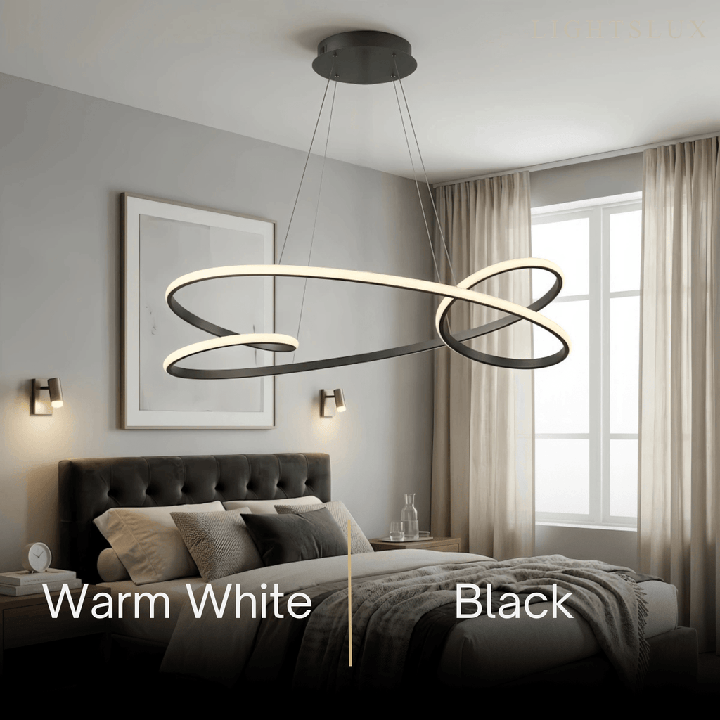 Modern LED Ring Pendant Light — Metal & Acrylic Minimalist for Dining Room - Flindria