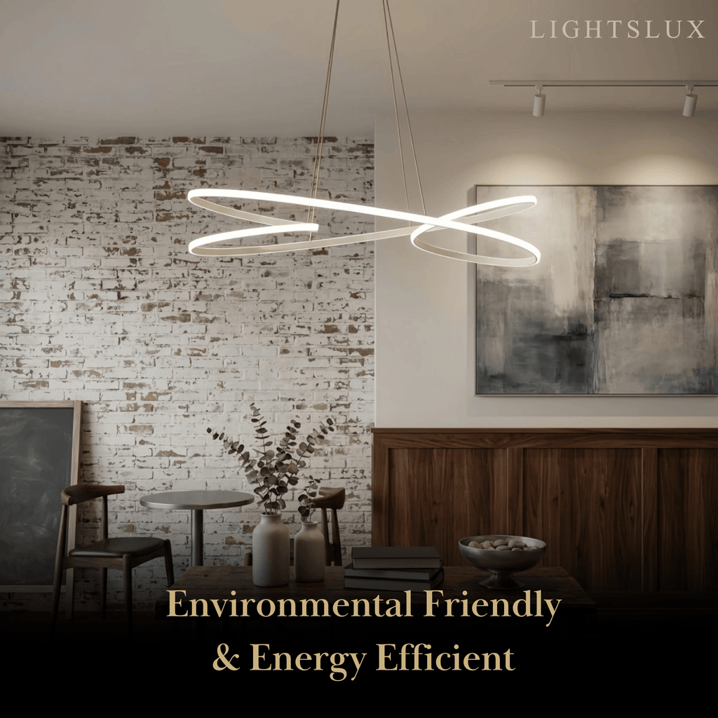 Modern LED Ring Pendant Light — Metal & Acrylic Minimalist for Dining Room - Flindria