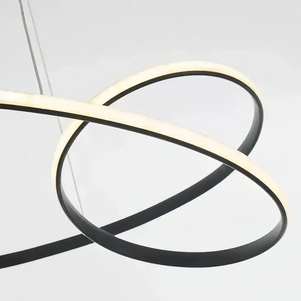 Modern LED Ring Pendant Light — Metal & Acrylic Minimalist for Dining Room - Flindria