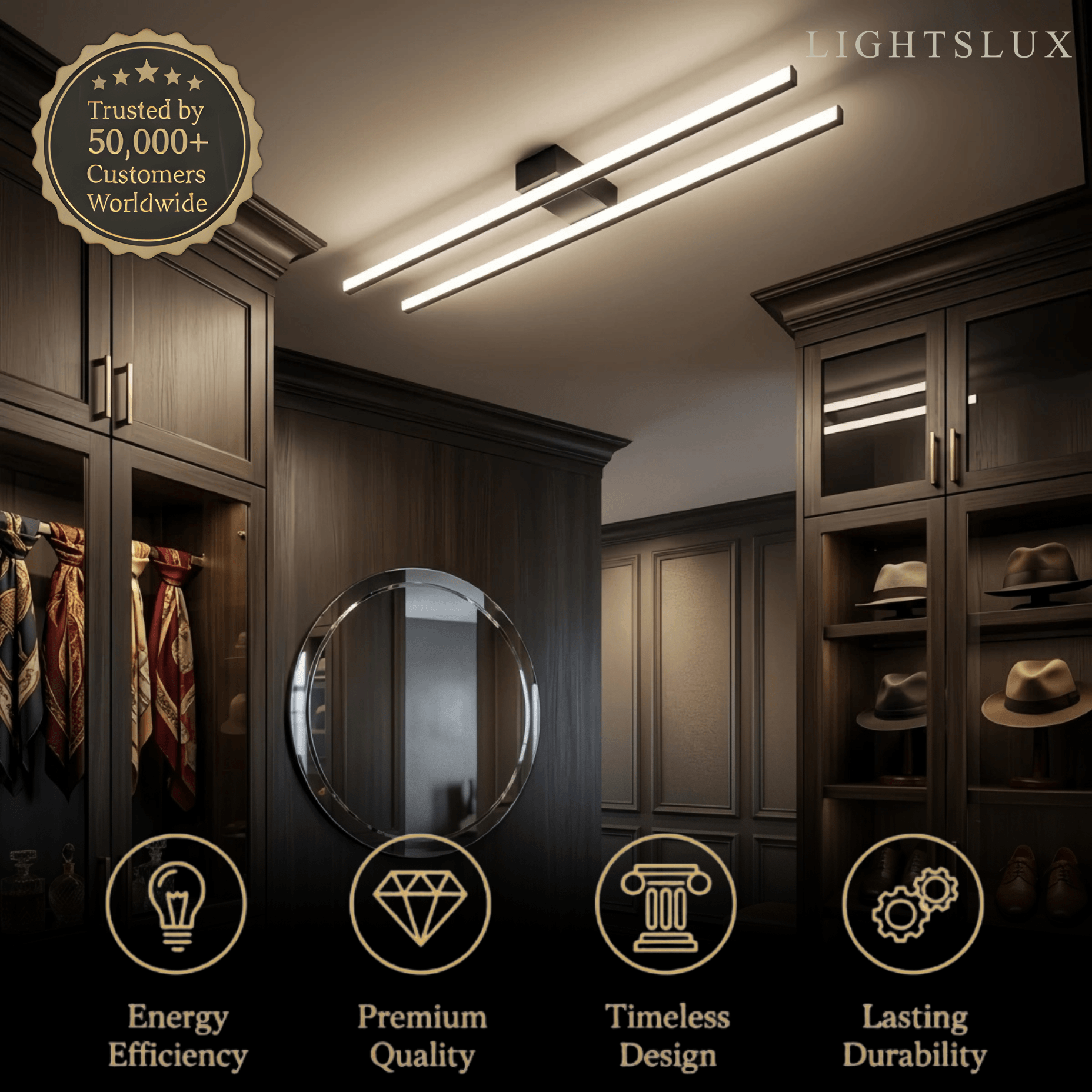 Modern Flush Mount Ceiling Light — Durable Metal & Silicone LED in 3 Colors - Flindria