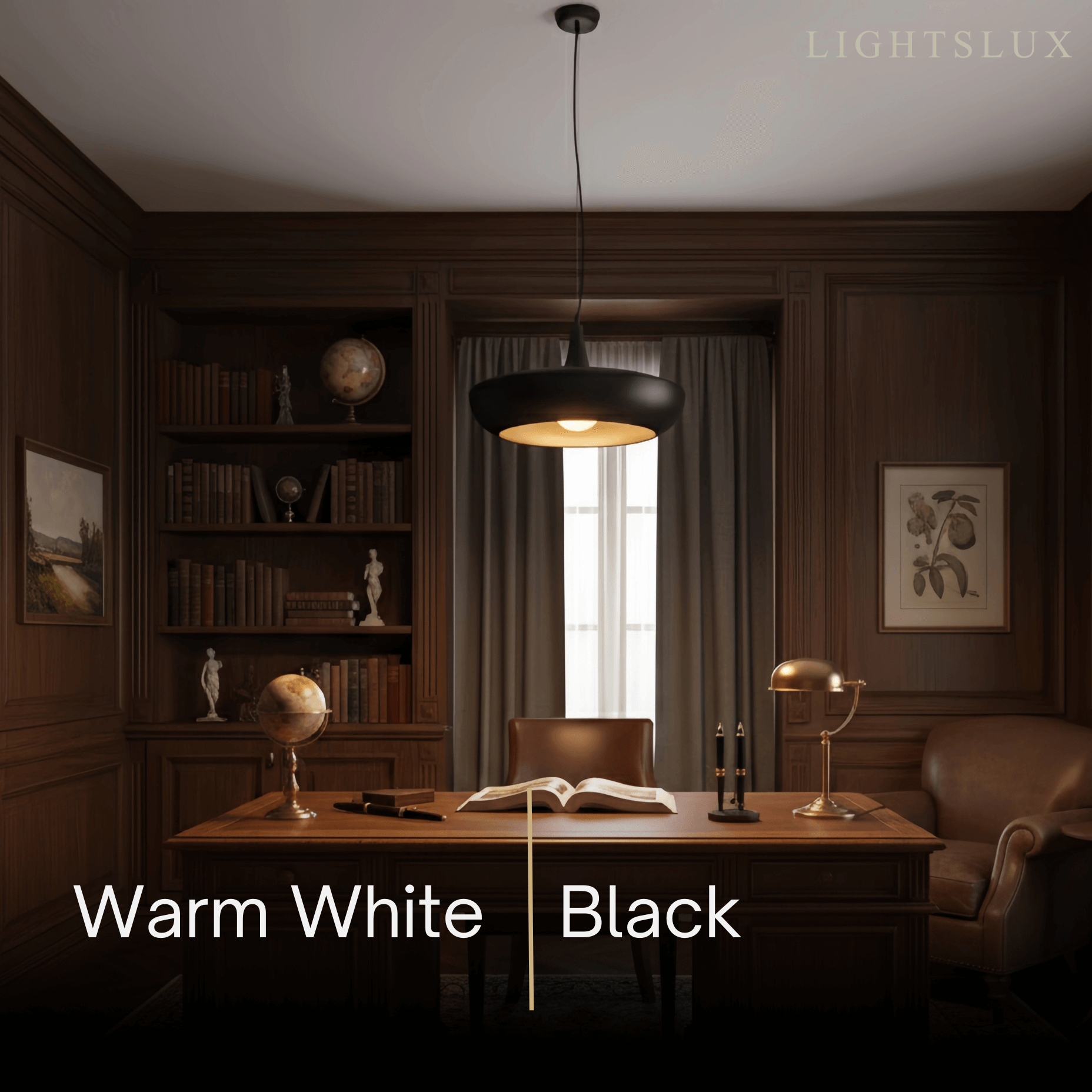 Natural Black/White/Green Bowled Pendant Light – Metal Design for Dining Room - Flindria