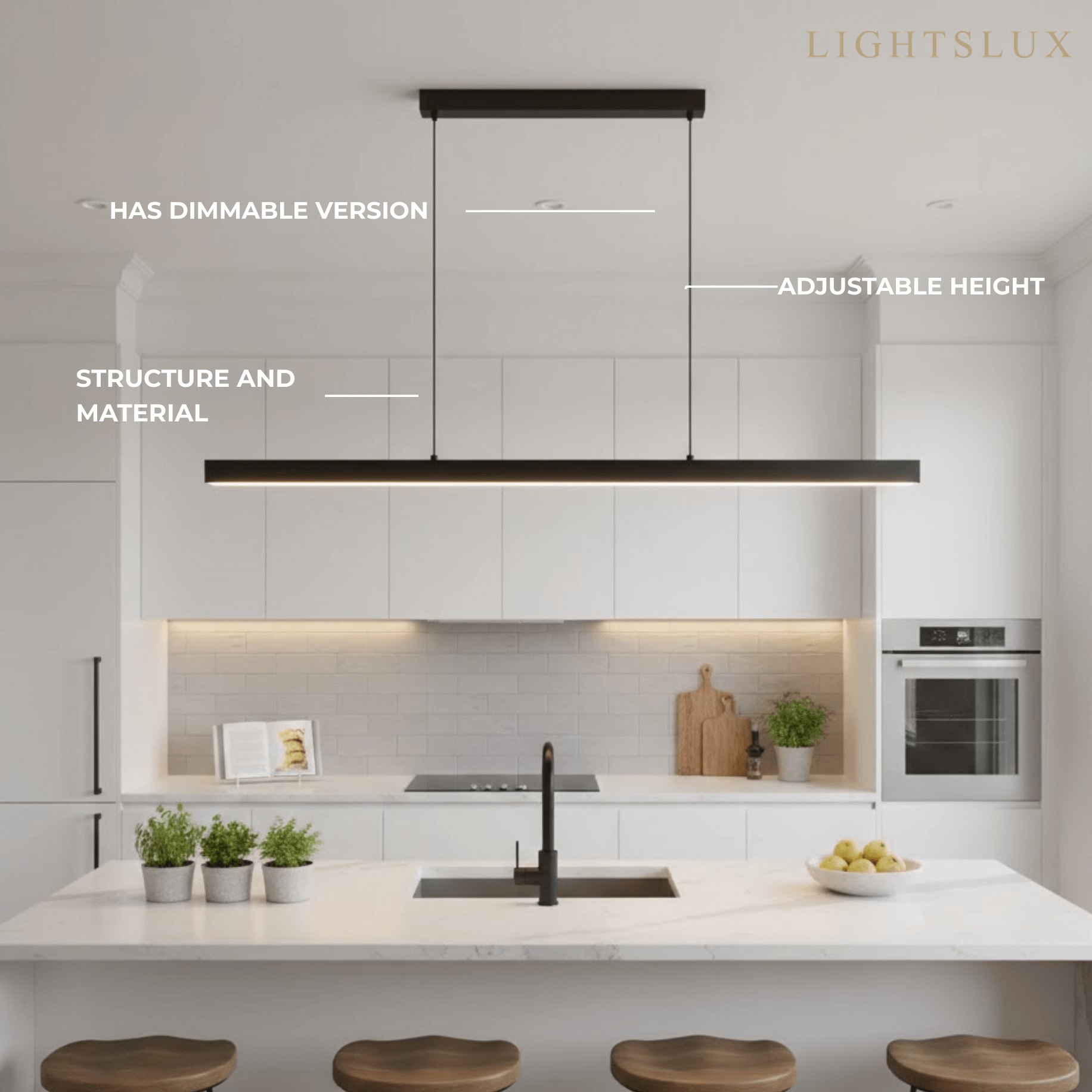 Modern LED Pendant Light- Kitchen - Flindria