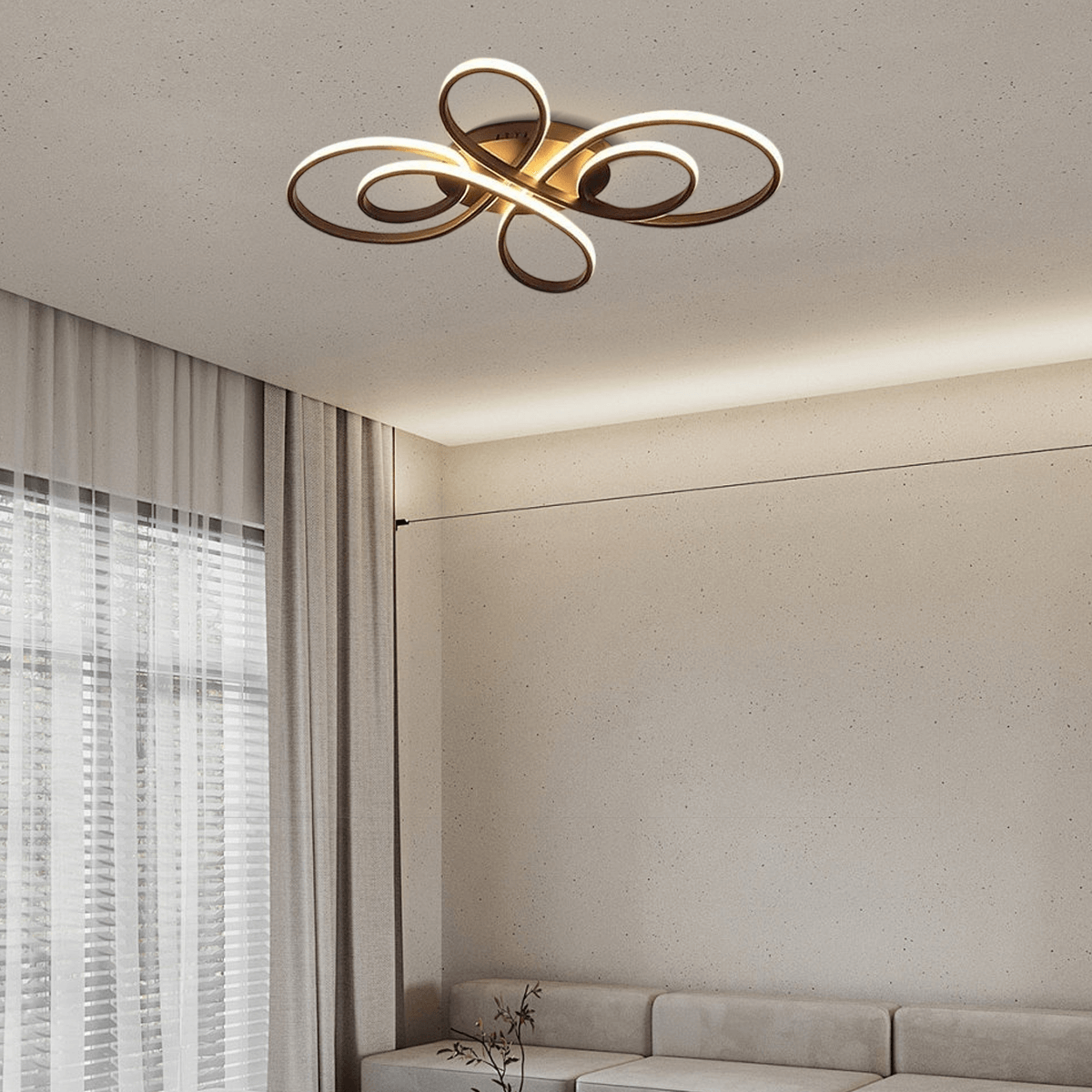 Moderne lineær taklampe - hvit/svart metallarmatur for stue - Flindria