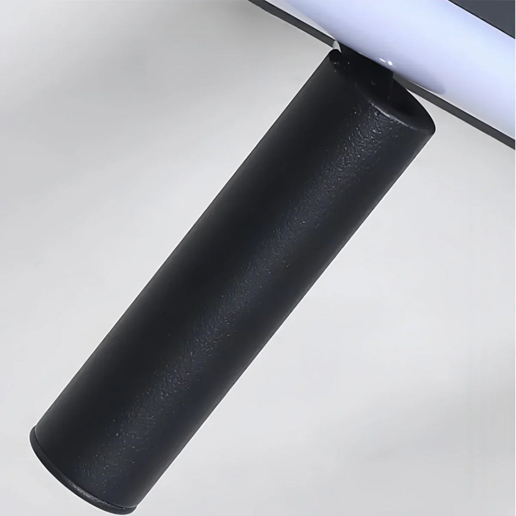 Minimalist Linear Ceiling Light – Black Metal Fixture for Living Room/Bedroom - Flindria