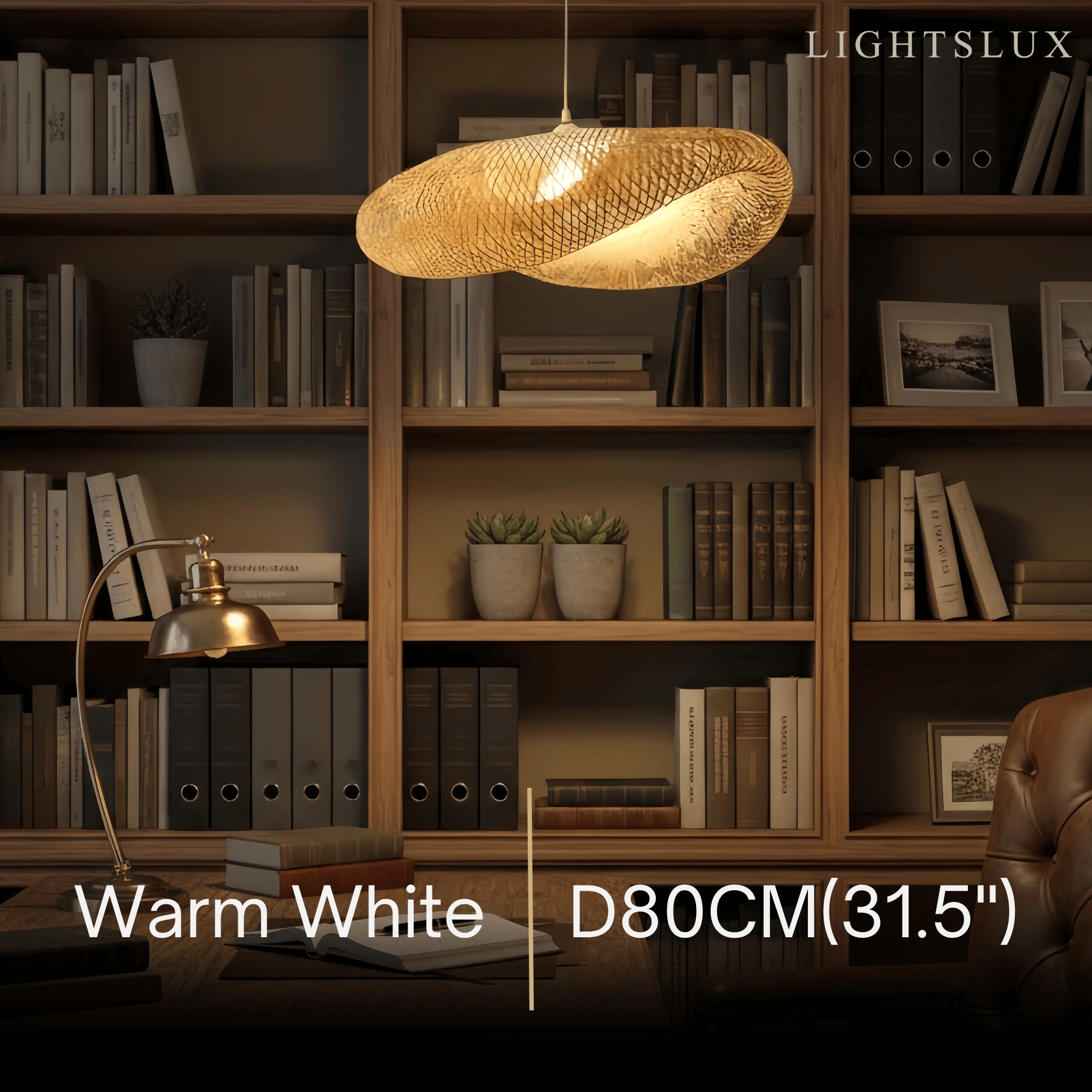 Natural Bamboo Pendant Light – Irregular Wood Design for Dining Room - Flindria