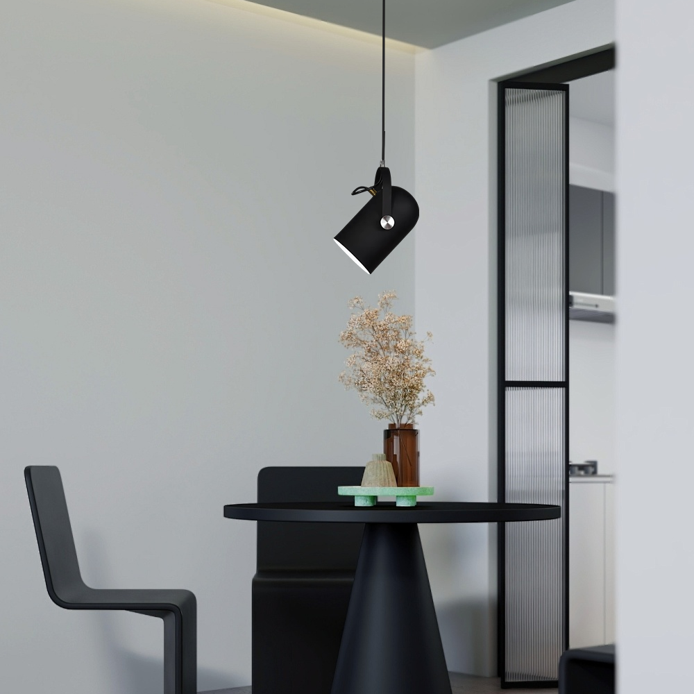 Modern Pendant Light – Angle-Adjustable Metal Fixture for Bedroom - Flindria