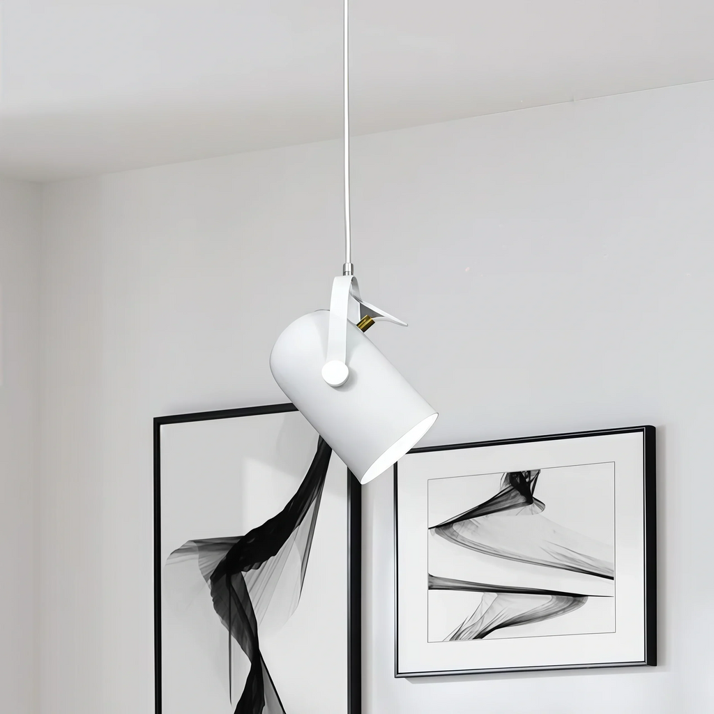 Modern Pendant Light – Angle-Adjustable Metal Fixture for Bedroom - Flindria