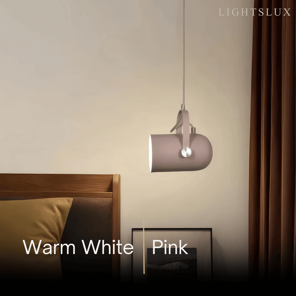 Modern Pendant Light – Angle-Adjustable Metal Fixture for Bedroom - Flindria