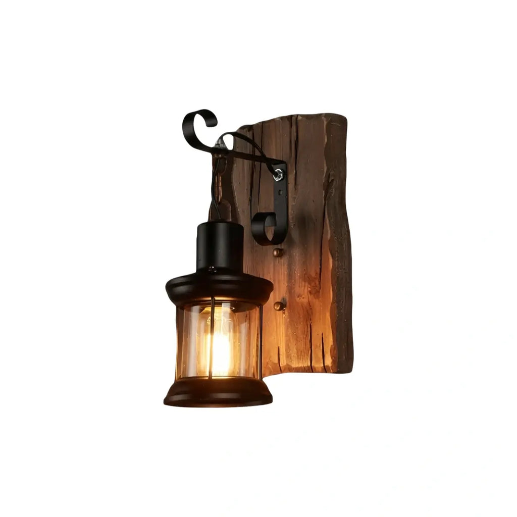 Vintage Indoor Wall Lamp - Lantern Style in Bronze/Black for Bedroom/Living Room - Flindria